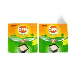 OFF! Backyard Citronella Candle 18oz (2-pack Bundle)